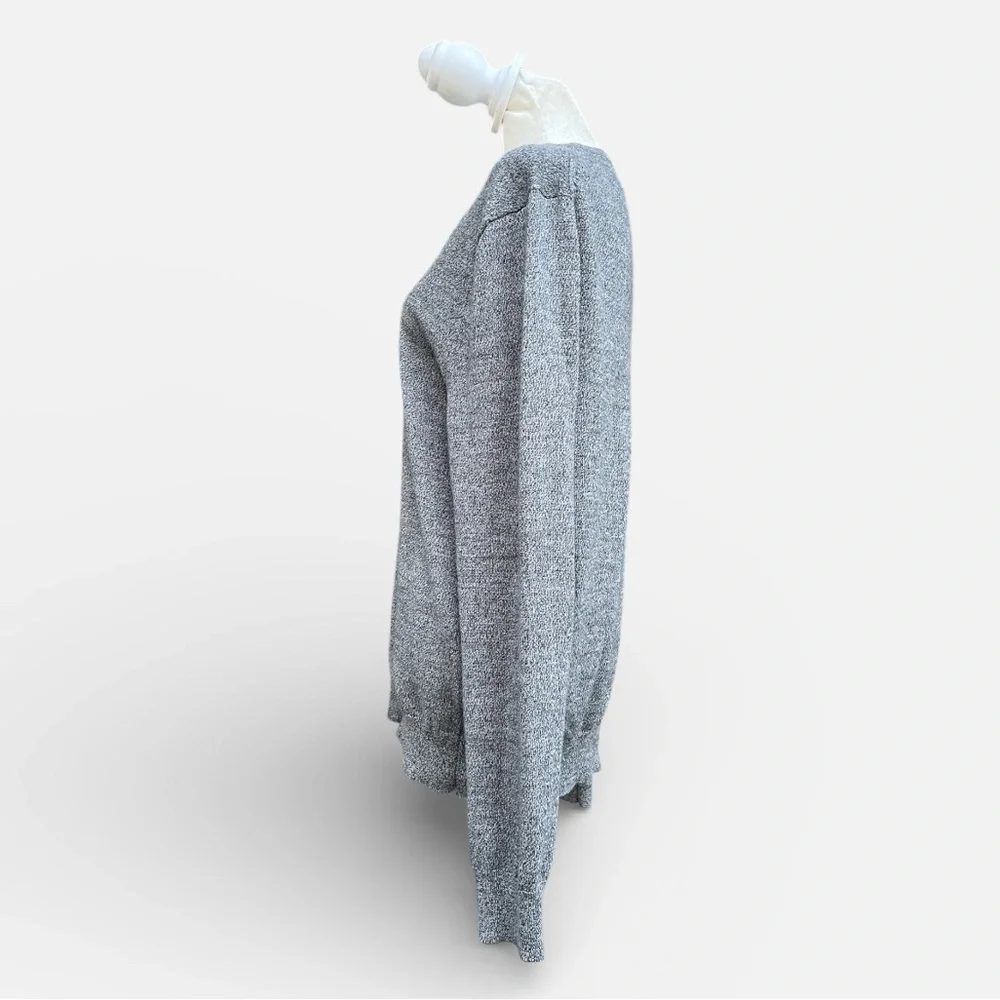 Express Merino Wool V-neck Sweater in Gray Size Medium